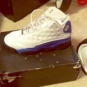 Retro 13 Jordan’s white and blue